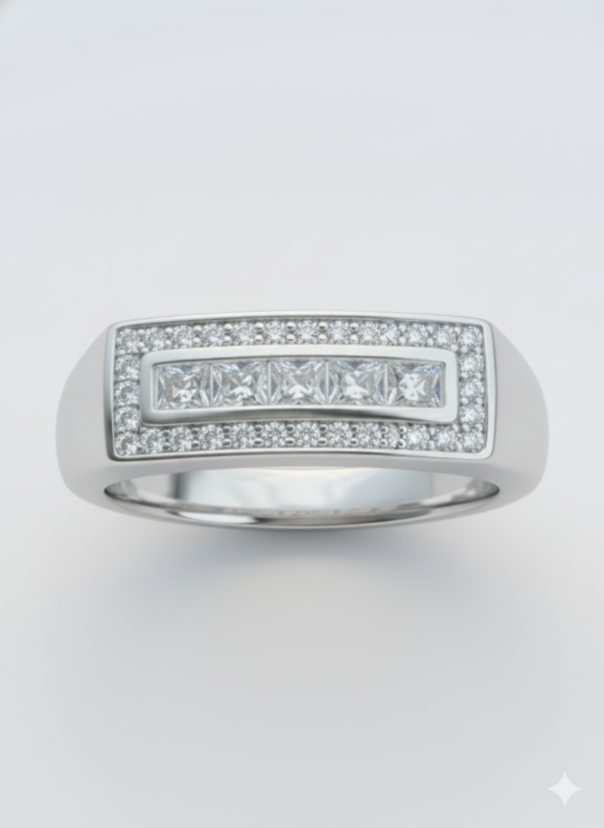 Silver Promise Ring for Men